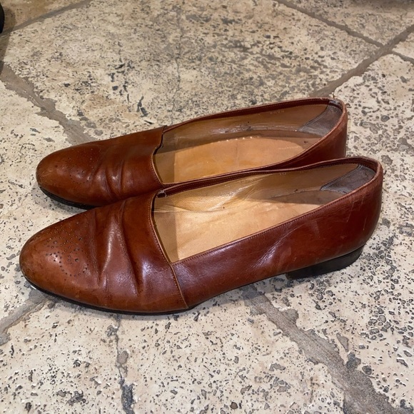 RALPH LAUREN Collection Made in Italy Brown Leather Flats Mens 10 main image 5